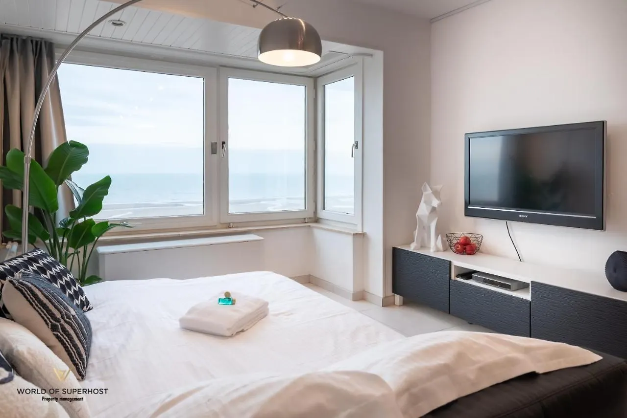 Frontaal zeezicht Martinique Appartement Oostende